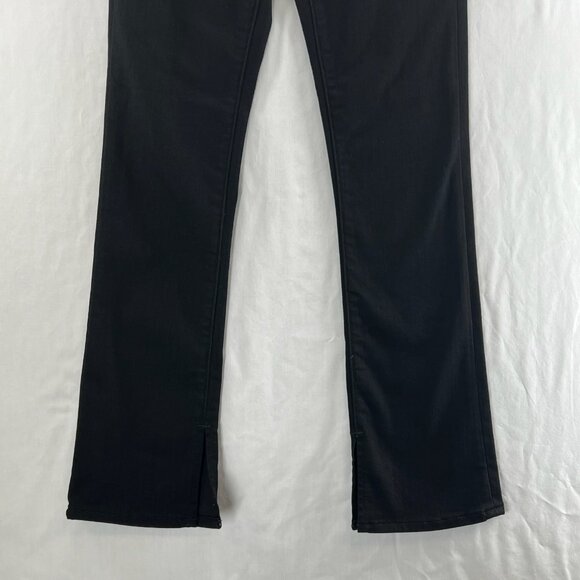 Express Skyscraper Mid-Rise Jeans Women 2R Hyper Stretch Vented Inside Hem Black - Picture 6 of 16